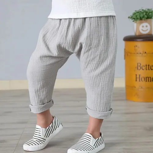 Pantalones de lino para niños sales