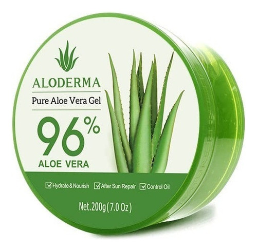 Aloderma Gel Orgánico.fabricado Al 96% Pureza En Aloe Vera Tipo De Piel Todo Tipo De Piel