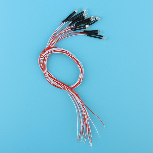 . 3 Cables Led Con Cable Cálido Rojo Azul Verde Amarillo