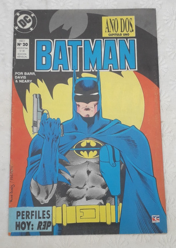 Historieta Comic Batman Año 2 Parte 1 Nº 20  Edi Perfil Dc 
