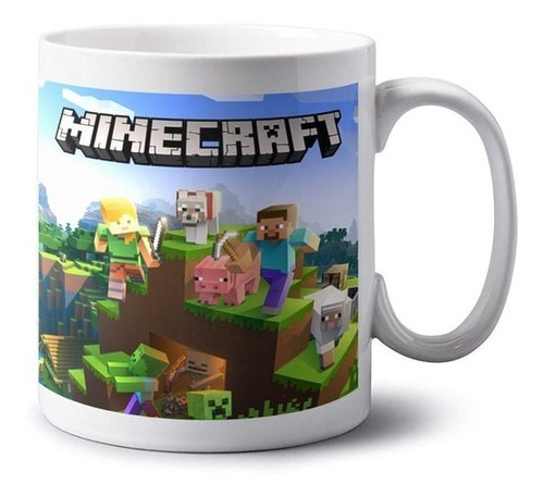 Imagen 4 de 7 de Tazas Personalizadas Diseño Minecraft C/caja Sublimada Bola8
