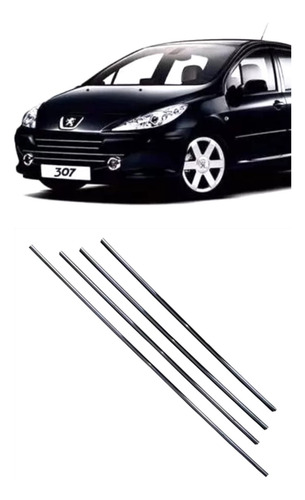 Juego Viras Molduras Cromadas Parrilla Peugeot 307 Original