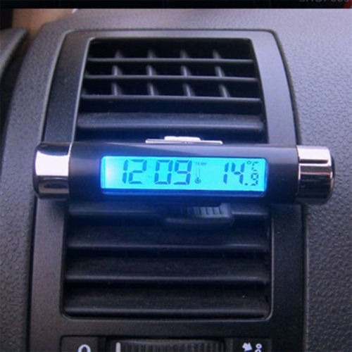 Car Dashboard Escritorio Mini Termómetro Digital Lcd Reloj V