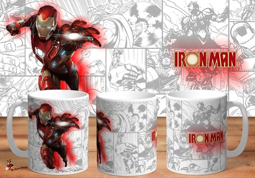 Taza - Tazón De Ceramica Marvel Comic Ironman