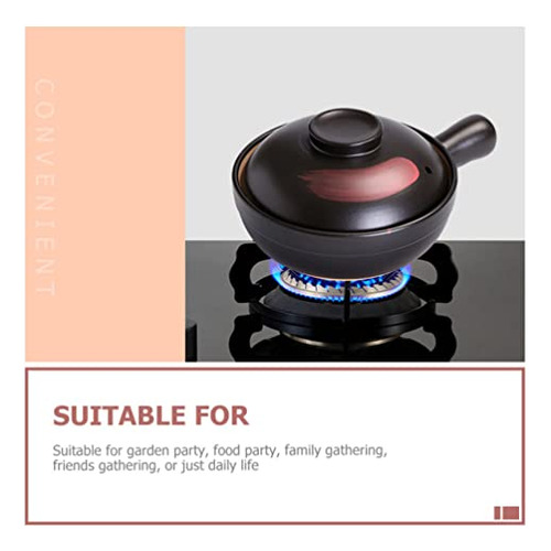 Utensilios De Cocina Lipkome Stockpot De Barro Para Estufa,