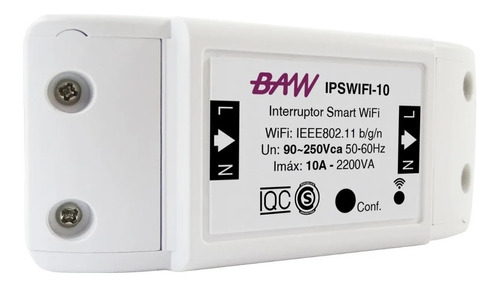 Interruptor Inteligente Wifi Smart Con Borneras Baw 