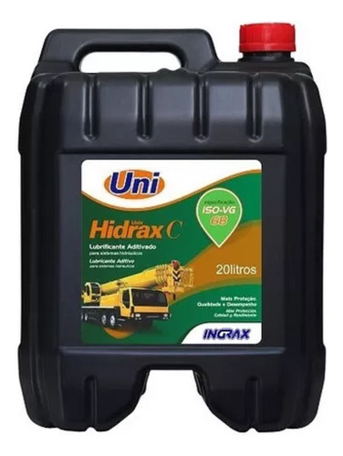 Óleo Ingrax Hidráulico Unix Hidrax C Iso 68 - Balde 20l