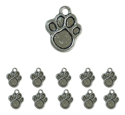 Dijes Bisutería Modelo / Huella De Perro   / Pack 10 Und