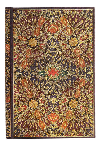 Caderno Paperblanks 14x9,5cm Pautado Fire Flowers Mini 54122