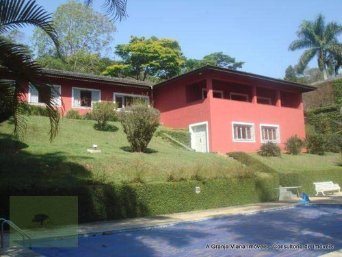 Imagem 1 de 19 de Casa Com 4 Dormitórios, 629 M² - Venda Por R$ 3.700.000,00 Ou Aluguel Por R$ 15.000,00/mês - Granja Viana - Carapicuíba/sp - Ca0967