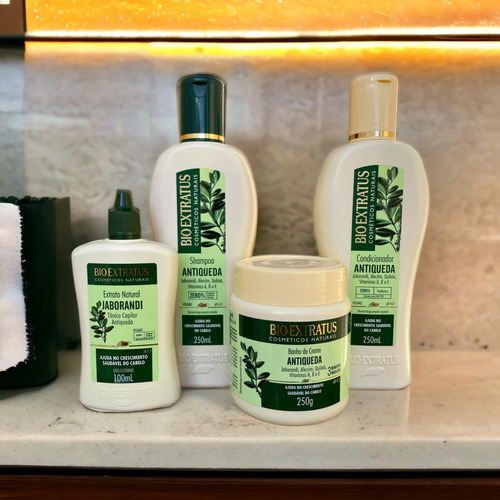 Kit 1 Shamp 1 Cond 1 Banho Creme Jaborandi 250 Ml 1 Tonico