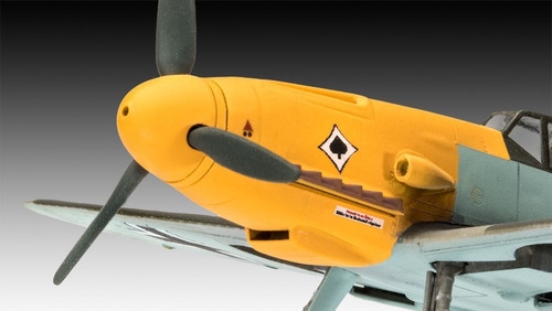 Messerschmitt Bf109 F-2, 1/72, Revell 03893, 13,6 cm