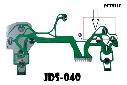 Membrana Keypad Flex Botones Compatible Joystick Ps4 