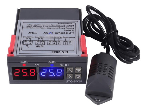 Termostato Digital Humedad Stc-3028 Control Frio Calor 12v