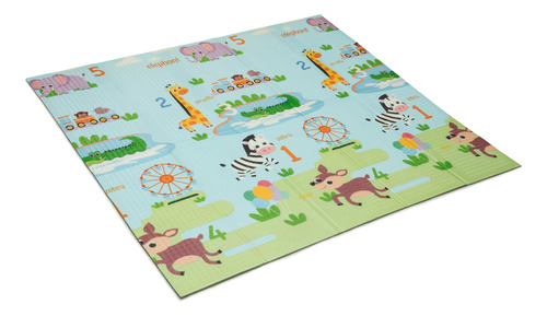 Alfombra Antigolpes Bebe Acolchada Piso Reversible 200x180cm