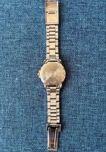 Reloj Seiko Chronograph Carátula Roja / Super Rare Plateado Plateado Rojo (Usado)