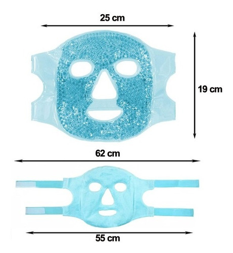 Imagen 8 de 10 de Máscara Facial Gel Frío Calor Terapia Poros Hinchazón Estrés