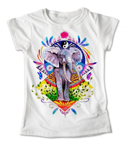 Blusa Elefante Yoga Namaste Colores Playera Estampado #315