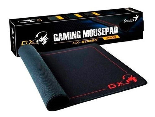 Mouse Pad Gamer Gx Genius P100 Speed Gaming Color Negro