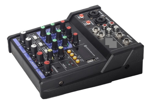 Ru-4t Mezclador De Sonido Profesional Au-dio Usb, 4