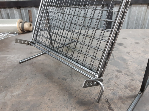 Imagen 4 de 10 de Parrilla Asador Pinche Regulable 35x50 Malla Prem - Brasas®