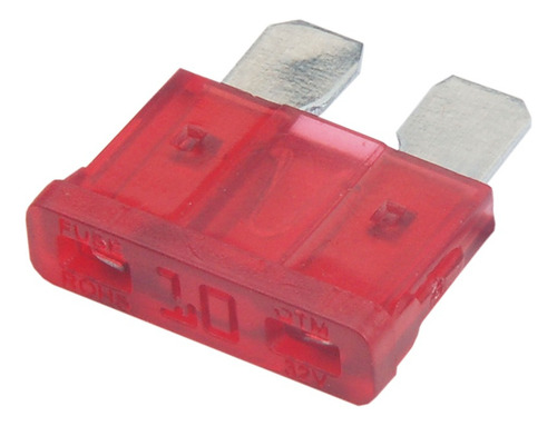 Kit Emêrgencia 10 Fusíveis Lamina Automotivos De 10 A 30ah