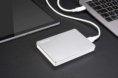 Disco Duro Toshiba Oshiba Canvio Flex 2tb Portable Portable Color Plateado