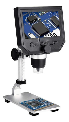 Microscopio Digital Biológico, Mxbom-001, 1 Pza, 4.3 Lcd Hd Color Gris