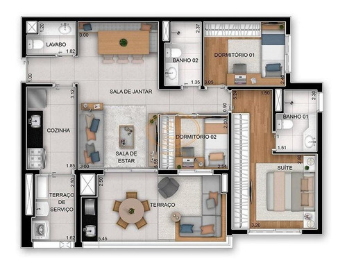 Apartamento Com 3 Dormitório(s) Localizado(a) No Bairro Vila Prudente Em São Paulo / São Paulo - 7111:912775