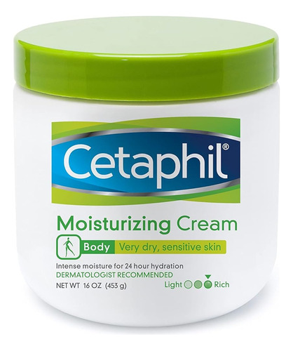 Cetaphil Crema Hidratante Sin Fragancia Para Pieles Muy Seca