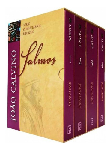 Box: Salmos 1 a 4 - João Calvino, de Calvino, João. Editora Missão Evangélica Literária, capa mole em português, 2020