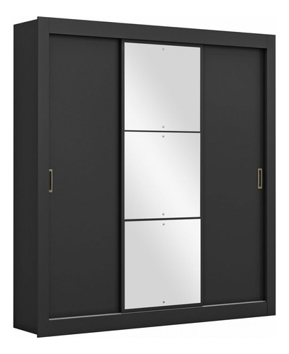 Guarda-roupa Casal Smart 3 Portas 3 Gavetas Com Espelho