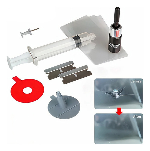 Kit Reparar Parabrisas Luna Rajado Reparacion Reparador