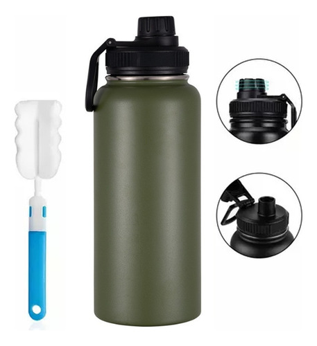 Termo Vaso Botella Acero Inoxidable Con Fría/caliente 32 Oz