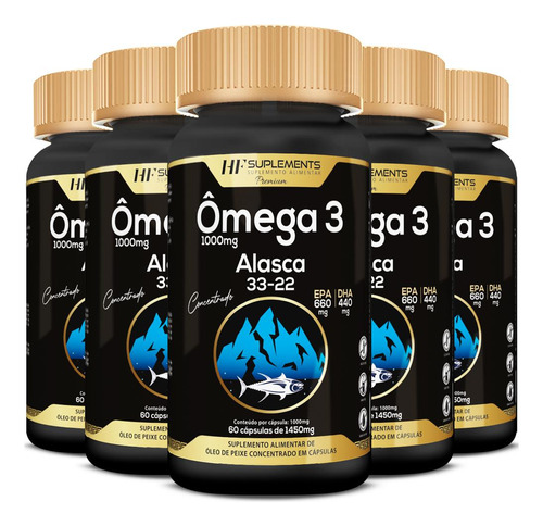 6x Omega 3 Do Alasca Premium 33/22 60caps