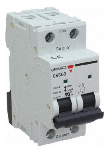 Interruptor Termomagnético En Riel Carlo Gavazzi Gsb632pc25
