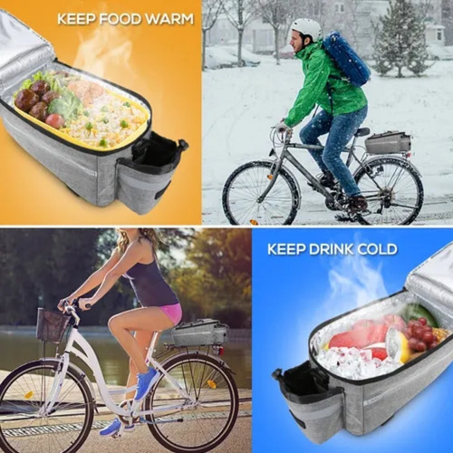 Imagen 6 de 6 de Bolsa De Refrigeración De Maletero Aislada Para Bicicleta