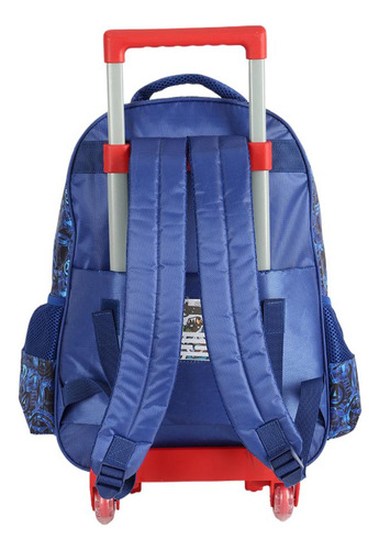 Mochila De Rodinhas Com Alça Luxcel Avengers Azul