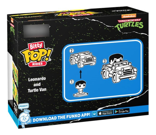 Funko Bitty Pop! Rides Tmnt: Leonardo And Turtle Van