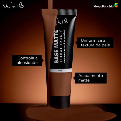 Vult Hidraluronic Matte Q115 - Base Líquida 26ml