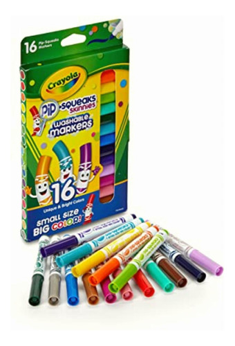 Crayola Washable Pip-squeaks Washable Markers, 16 Count