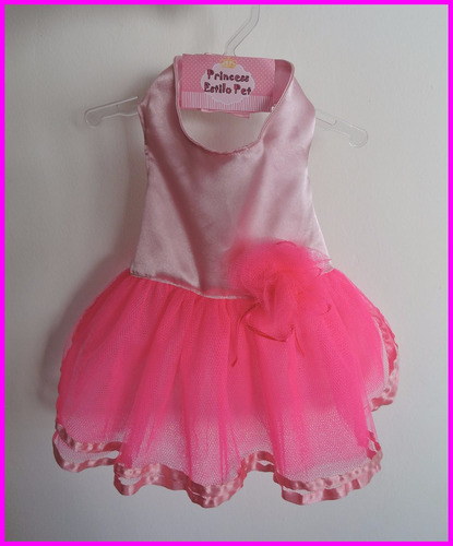 Imagem 2 de 4 de Vestido Bailarina Flor Luxo Para Seu Pet Cão Gato Pet Shop