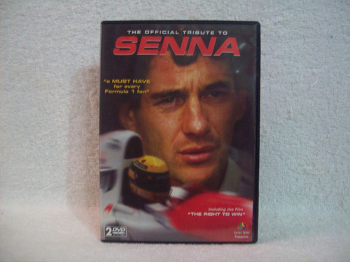 Dvd Duplo The Official Tribute To Senna- Acompanha Livreto
