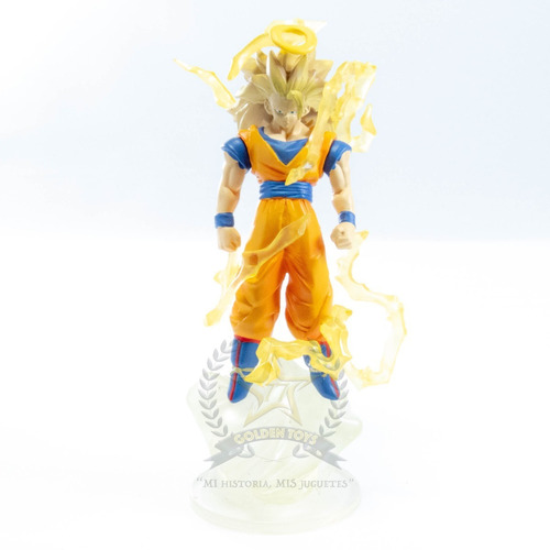 Dragon Ball Gashapon Goku Ssj3 2 Poder Golden Toys