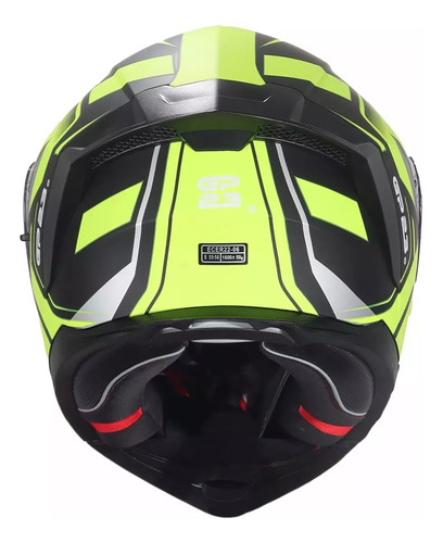 Casco Moto Gp 23 Fl900 Rebatible Doble Visor Furius - Fas Color Amarillo Tamaño Del Casco S