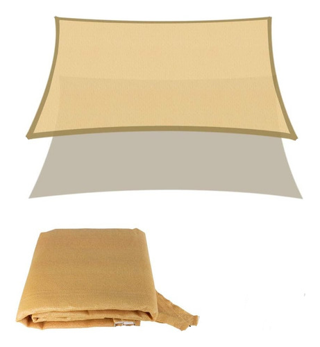 Toldo Vela Sombreadora Malla 5x5 Rectangular