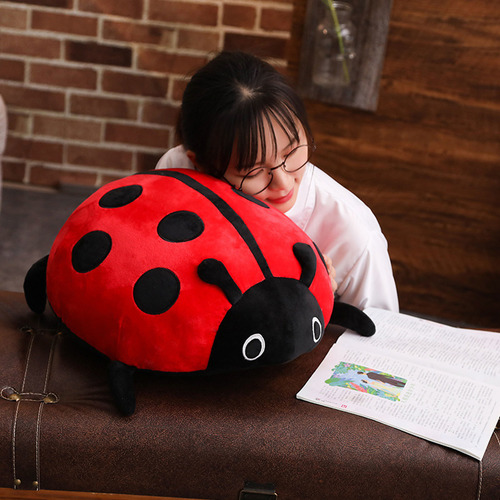 Cojín De Peluche Beetle-star Con Forma De Mariquita