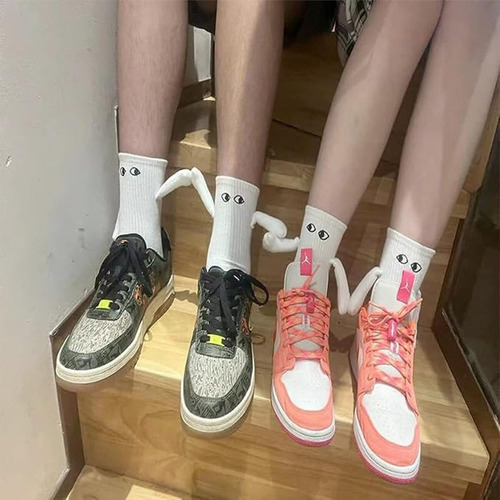 D 2 Pares Calcetines Con Imán,calcetines Con Manitas Y Ojos