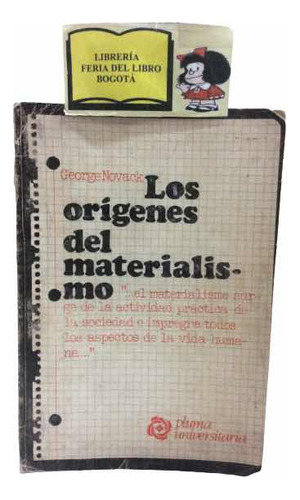 Los Orígenes Del Materialismo - George Novack - Marxismo 