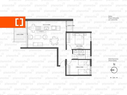 Venta De Apartamento Obra Construcción 2 Dormitorios En Centro, 01 Del Centro Unidad 504